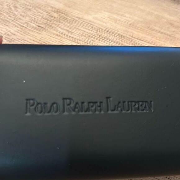Polo Ralph Lauren eyeglasses/sunglass case clam shell black hard case - Picture 2 of 6